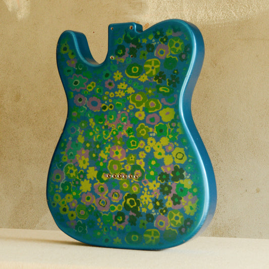 Blue Floral TC Body & Pickguard GE0483