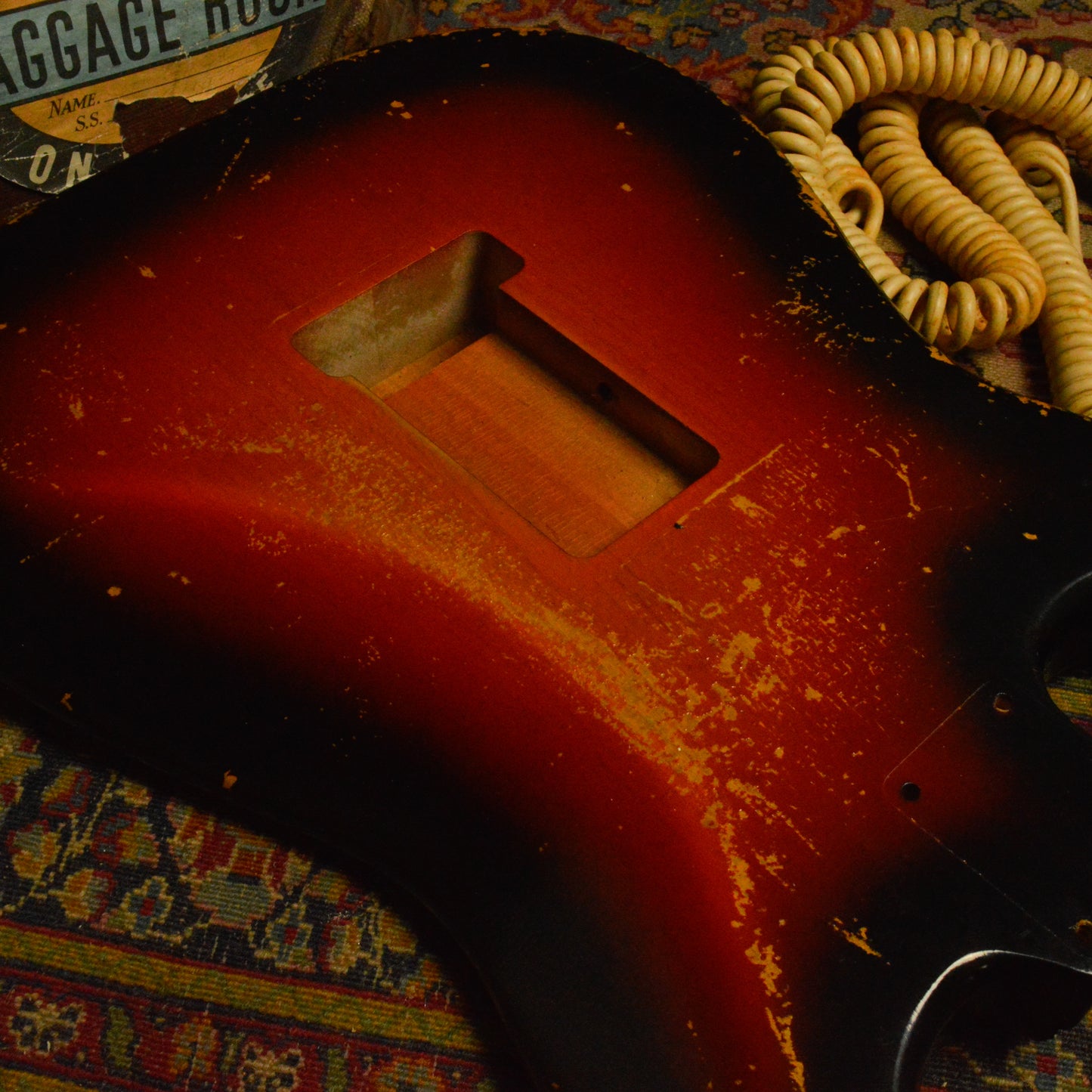3 Tone Sunburst UV Faded SC Body GE0445