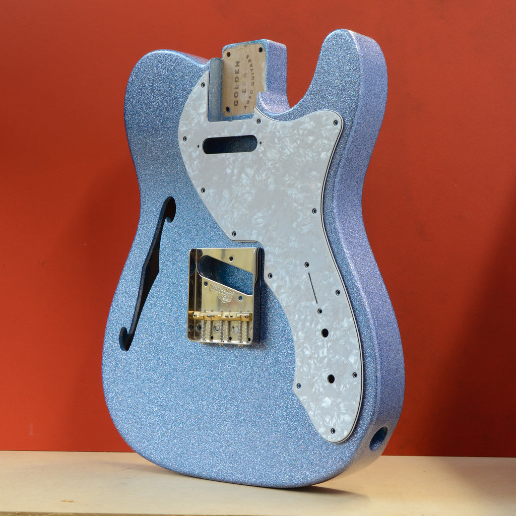 Polar Ice Blue Metal Flake Thinline Body GE0487