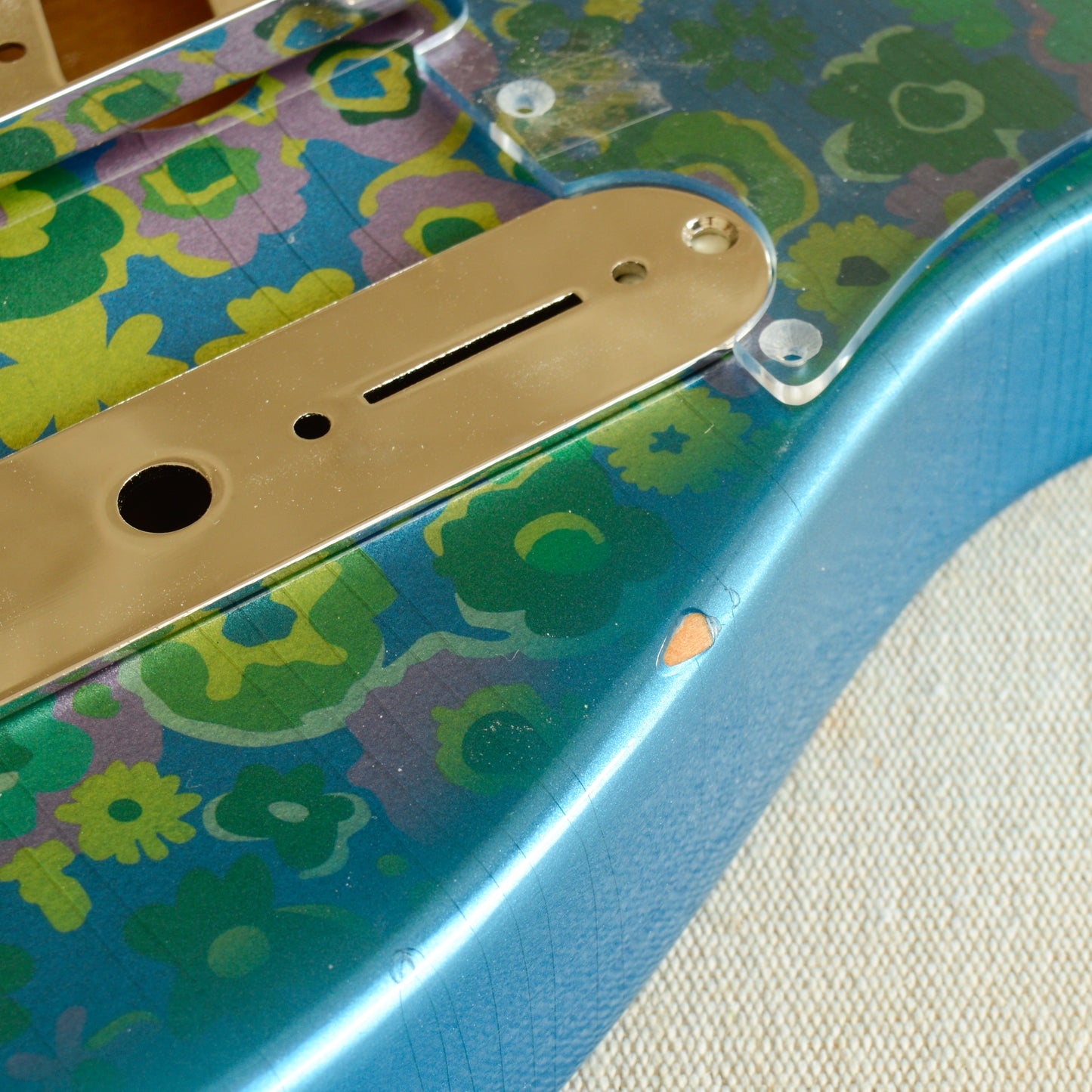 Blue Floral TC Body & Pickguard GE0483