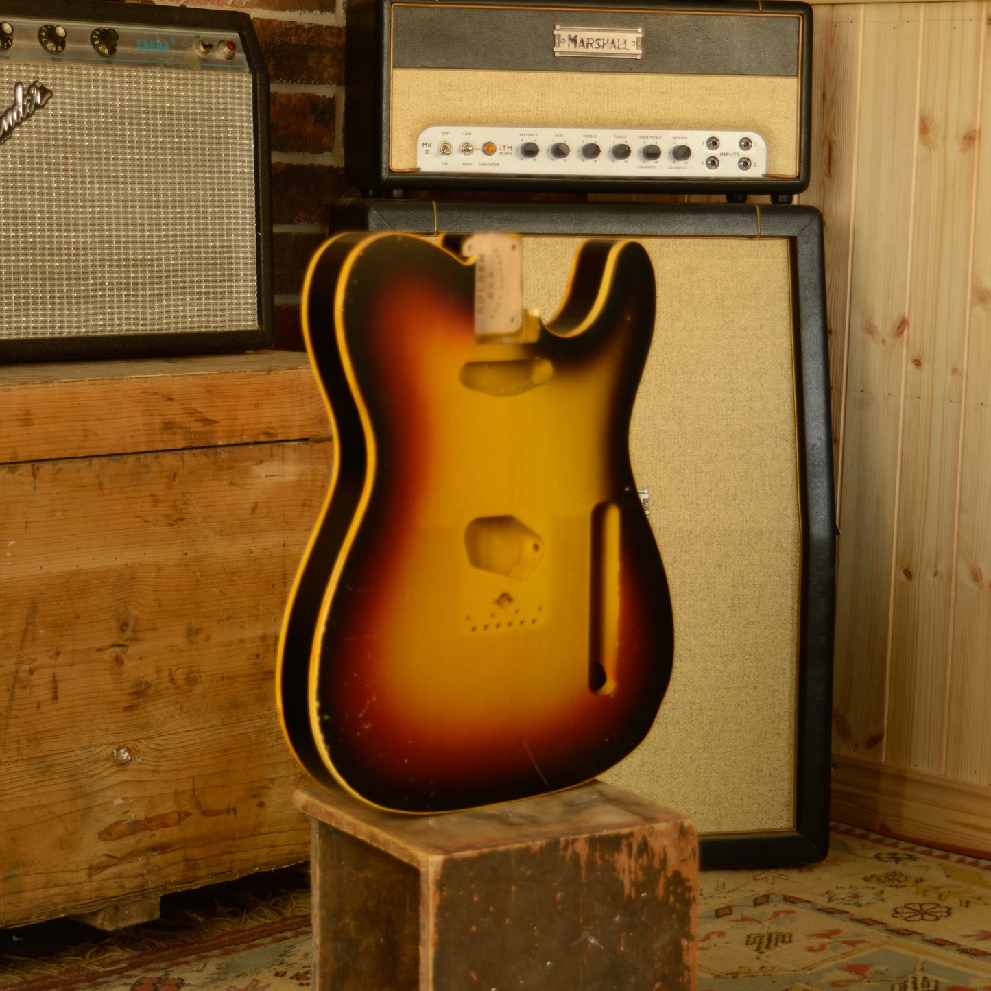 3 Tone Sunburst Double Bound Body and Pickguard GE0681