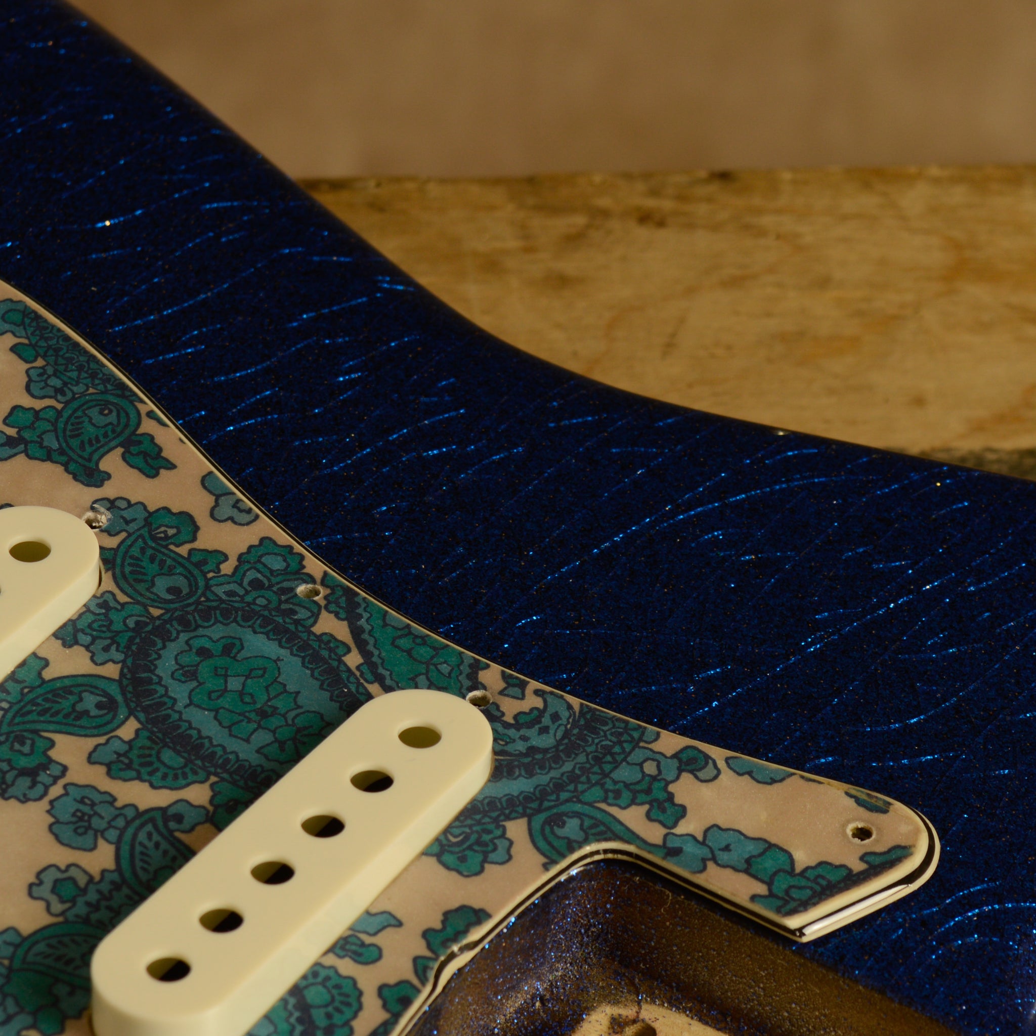 Candy Blue Flake SC Body & Paisley Scratchplate GE0638