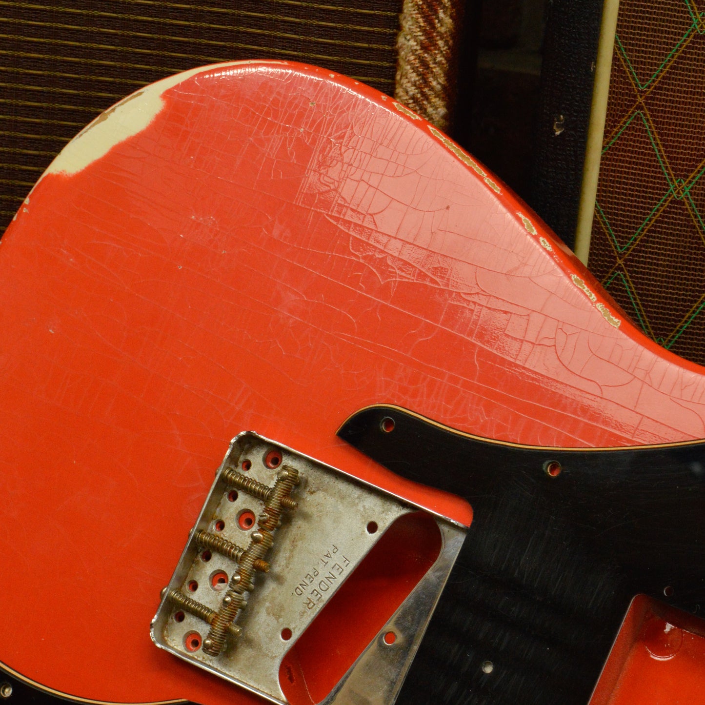 Fiesta Red TC Custom 72 Body and Pickguard GE0410