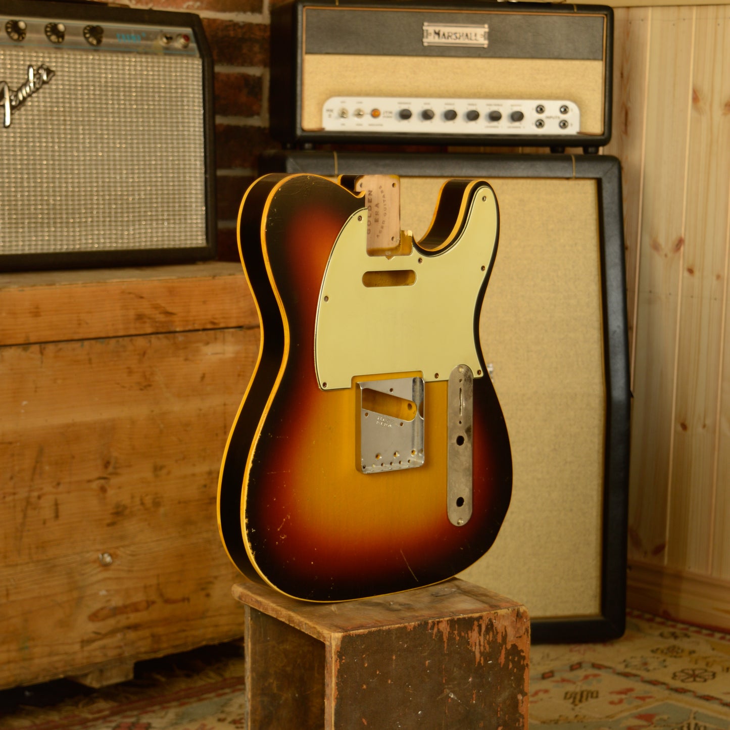 3 Tone Sunburst Double Bound Body and Pickguard GE0681