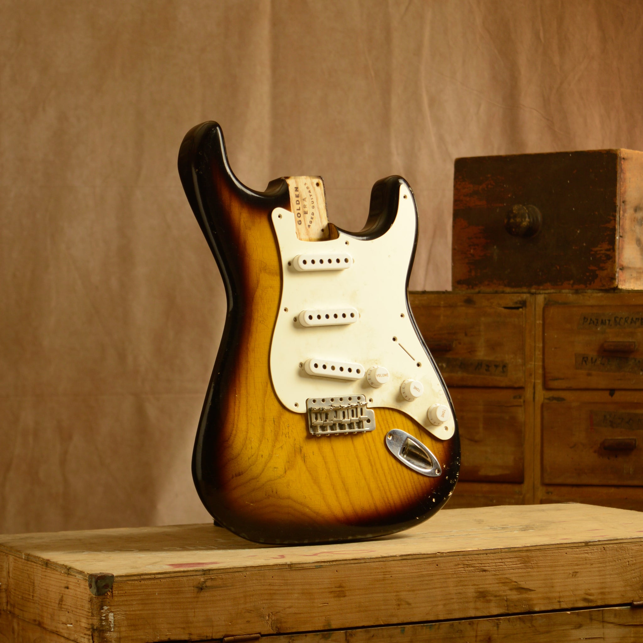 1 Piece Swamp Ash Sunburst SC Body GE0626