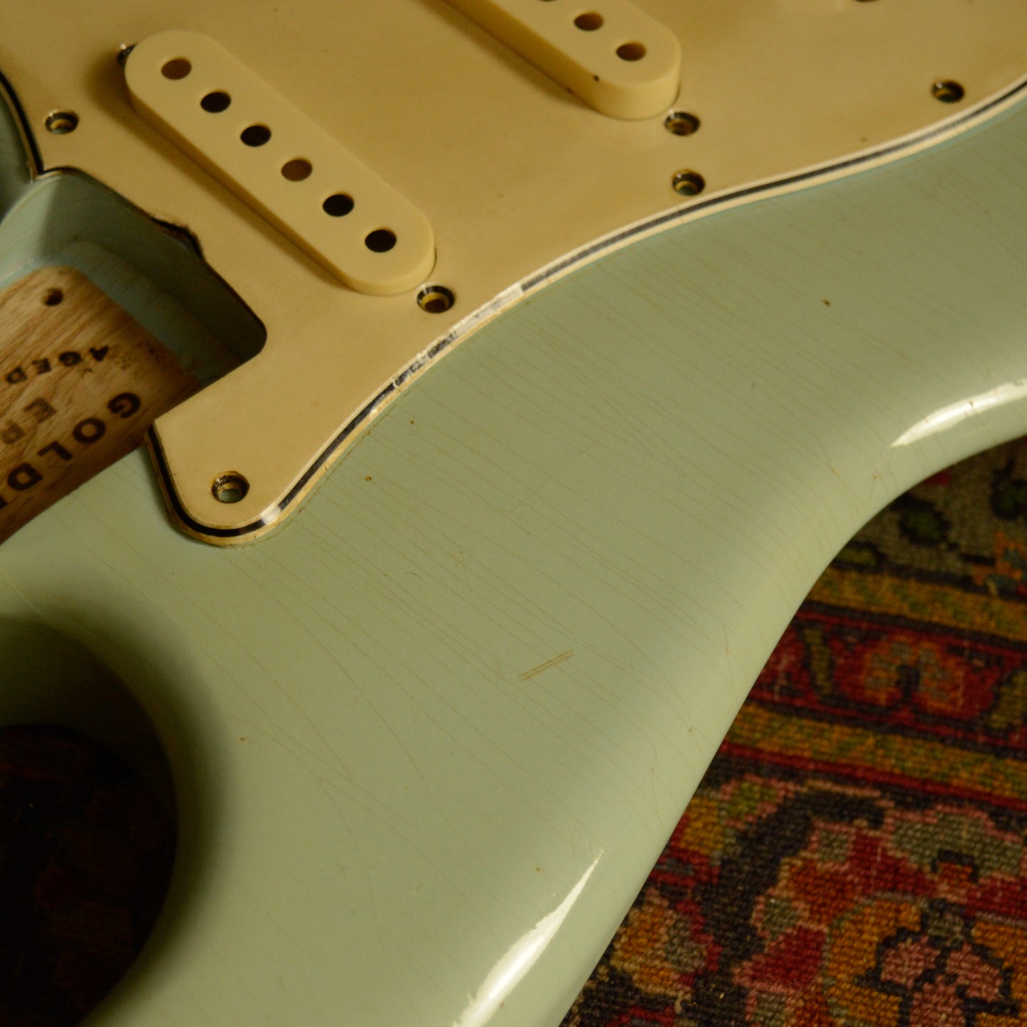 Sonic Blue Lightweight Roasted Swamp Ash SC Body GE0451