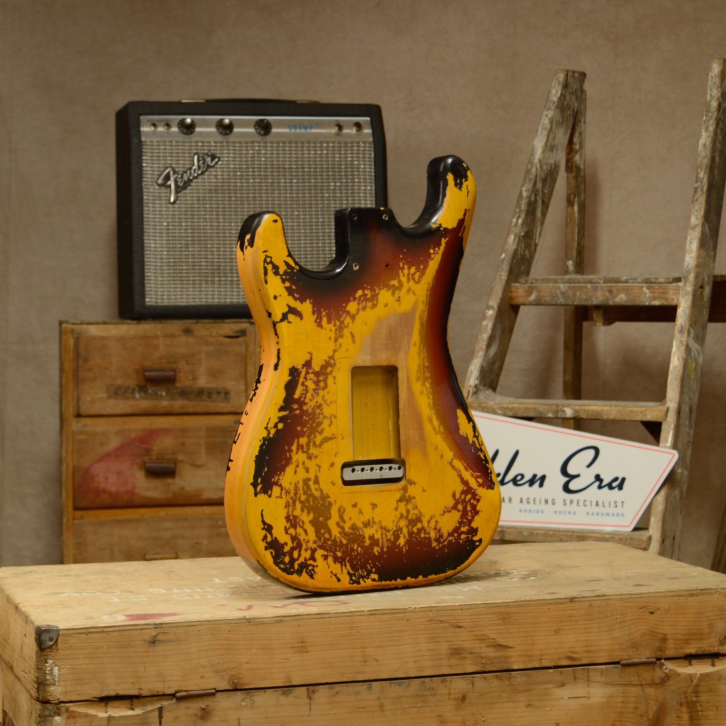 Lightweight 3 Tone Sunburst SC Body GE0694