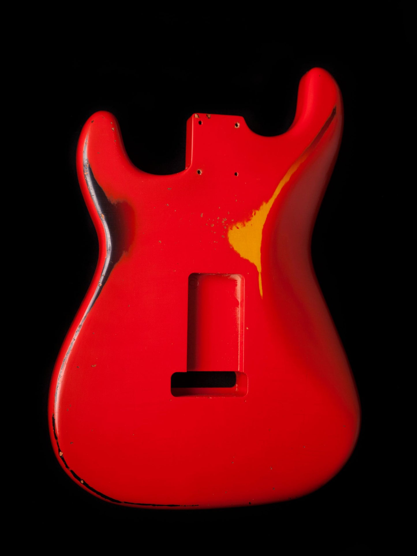 Fiesta Red over 3 Tone Sunburst SC Body GE0299