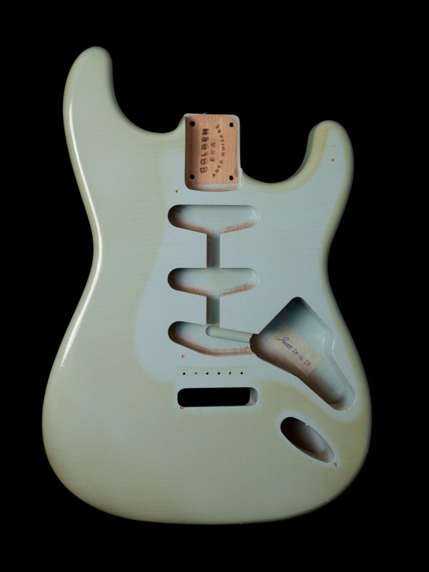 Sonic Blue SC Body GE0252 & Matching Headstock Allparts Neck