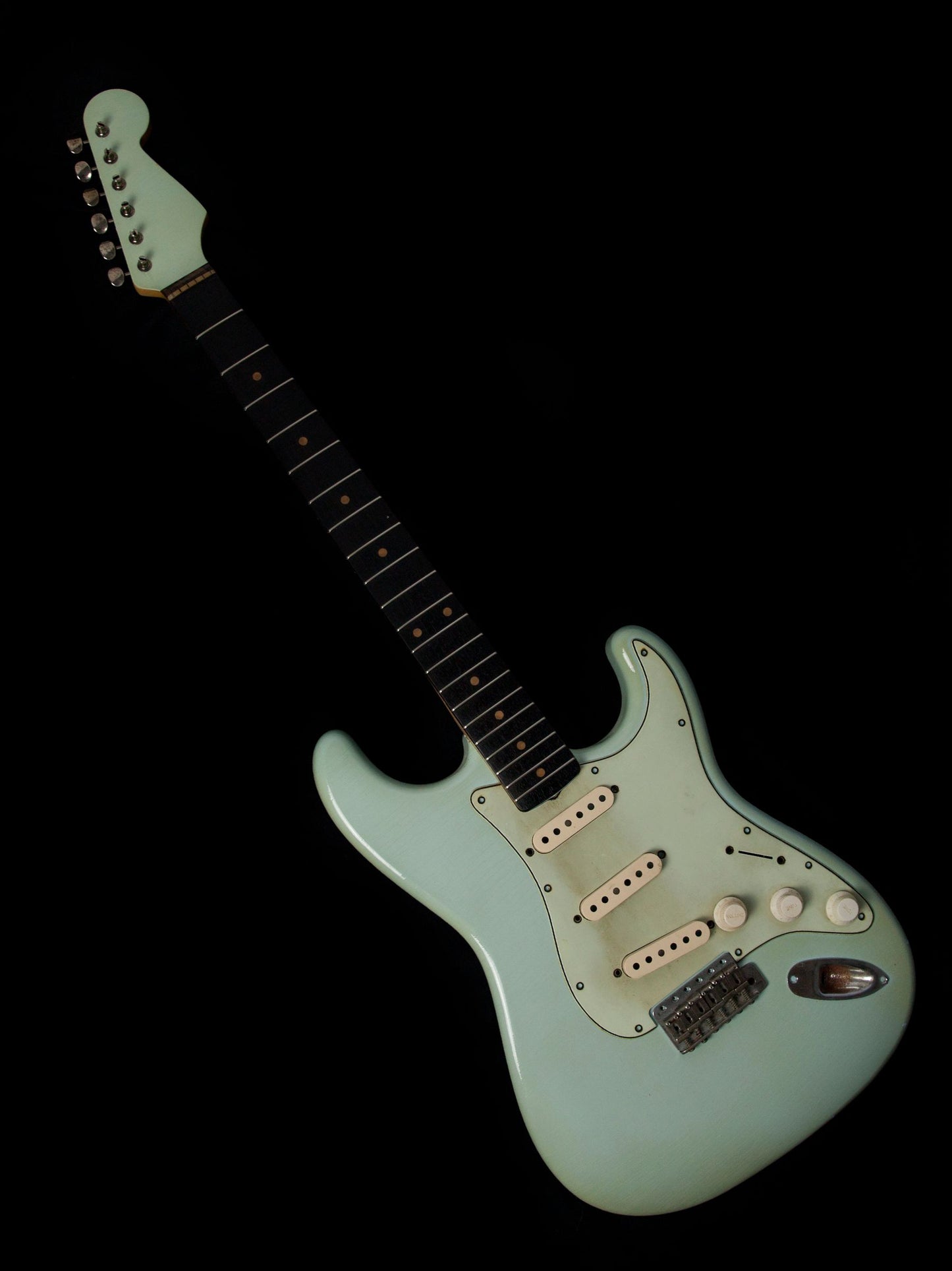 Sonic Blue SC Body GE0252 & Matching Headstock Allparts Neck
