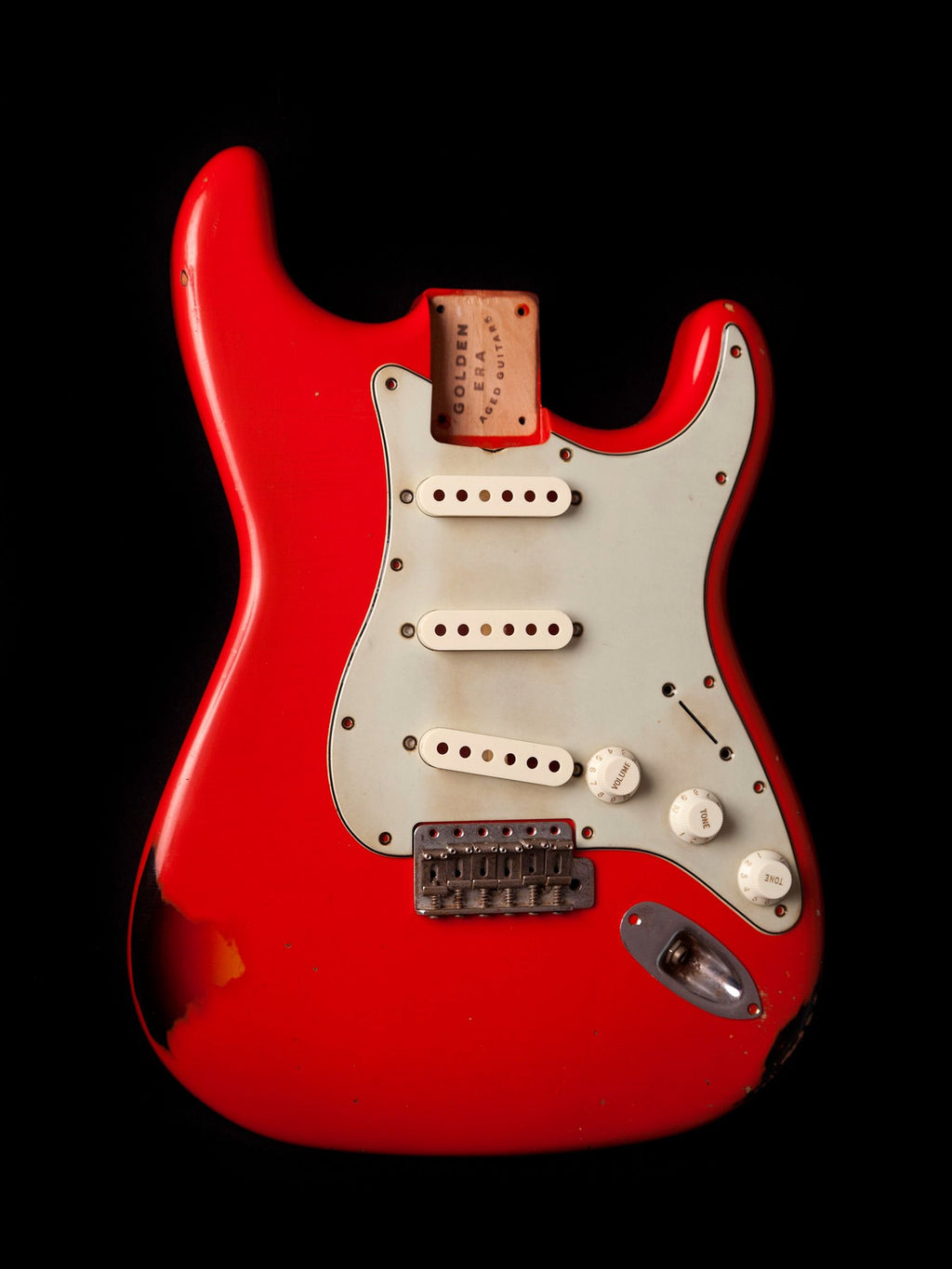 Fiesta Red over 3 Tone Sunburst SC Body GE0299