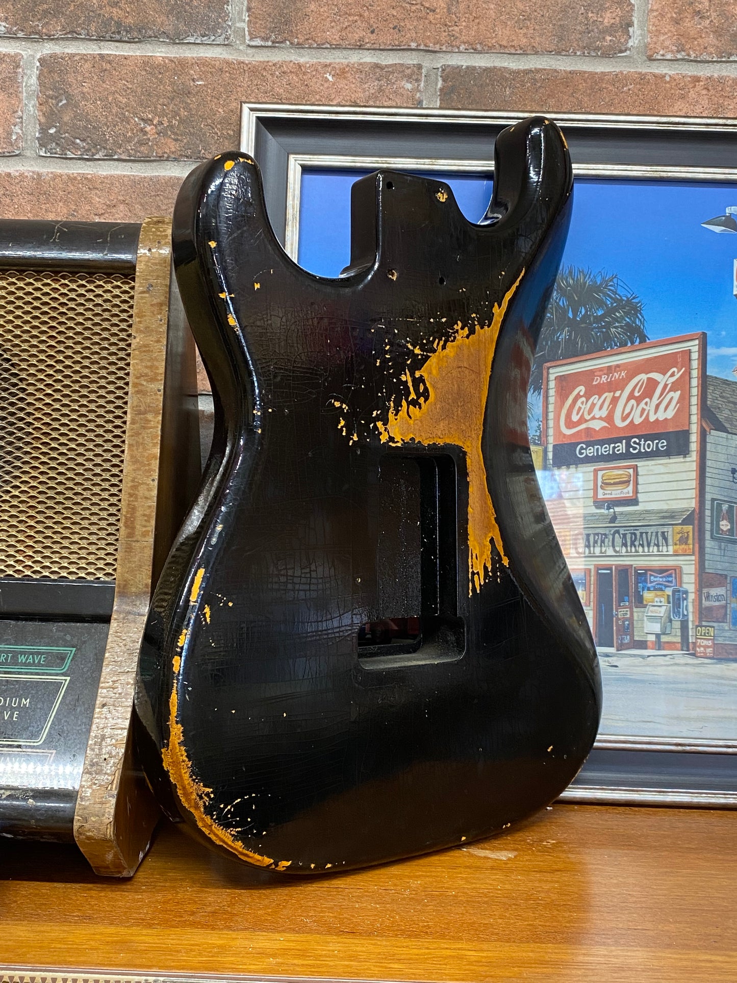Black SC Body GE0216 & Aged Scratchplate