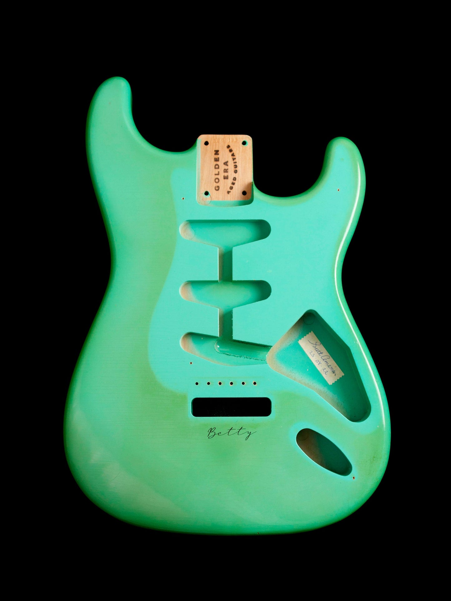 Foam Green BlueBelle Body and scratchplate "Betty" GE001BB