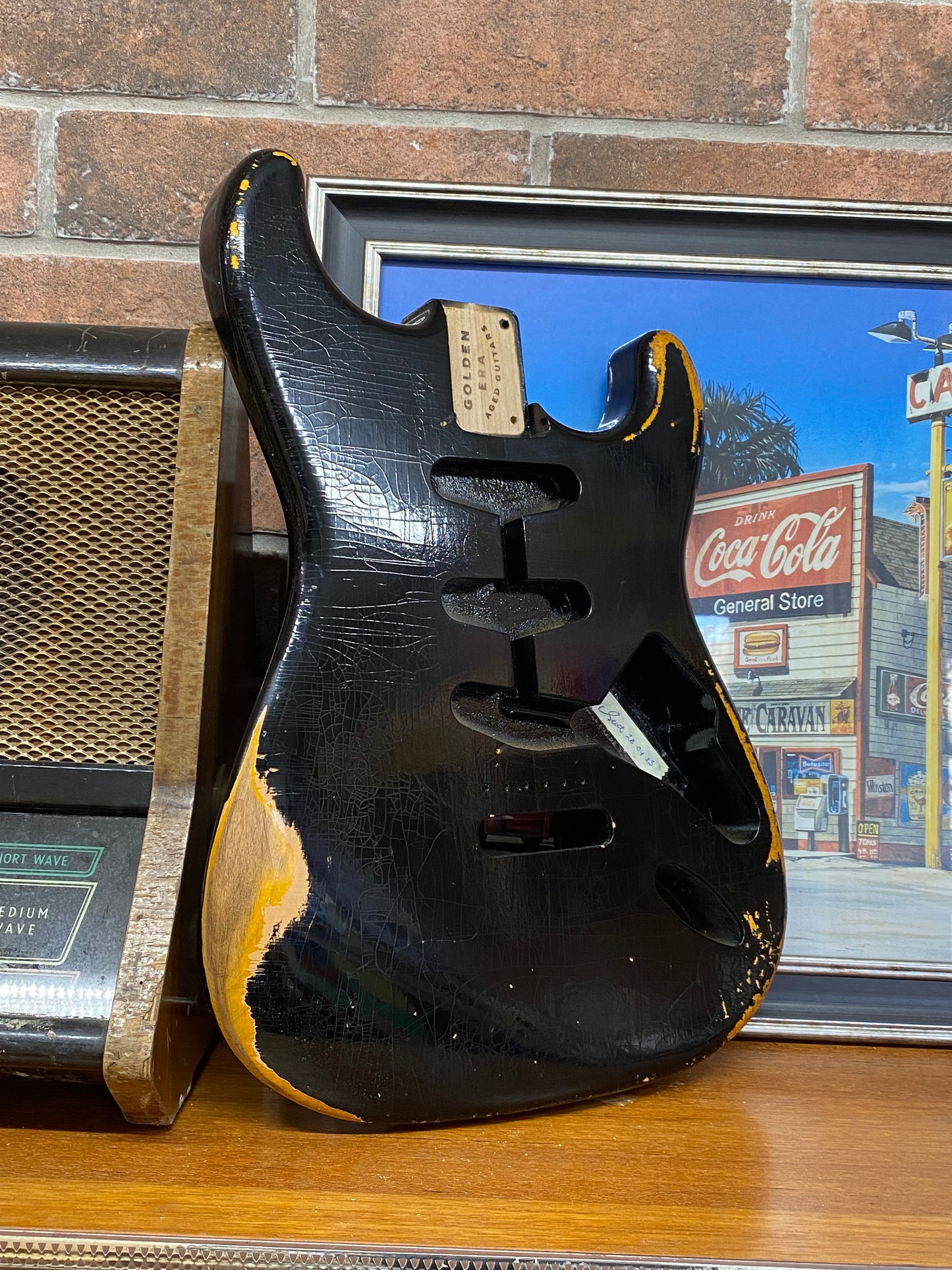 Black SC Body GE0216 & Aged Scratchplate