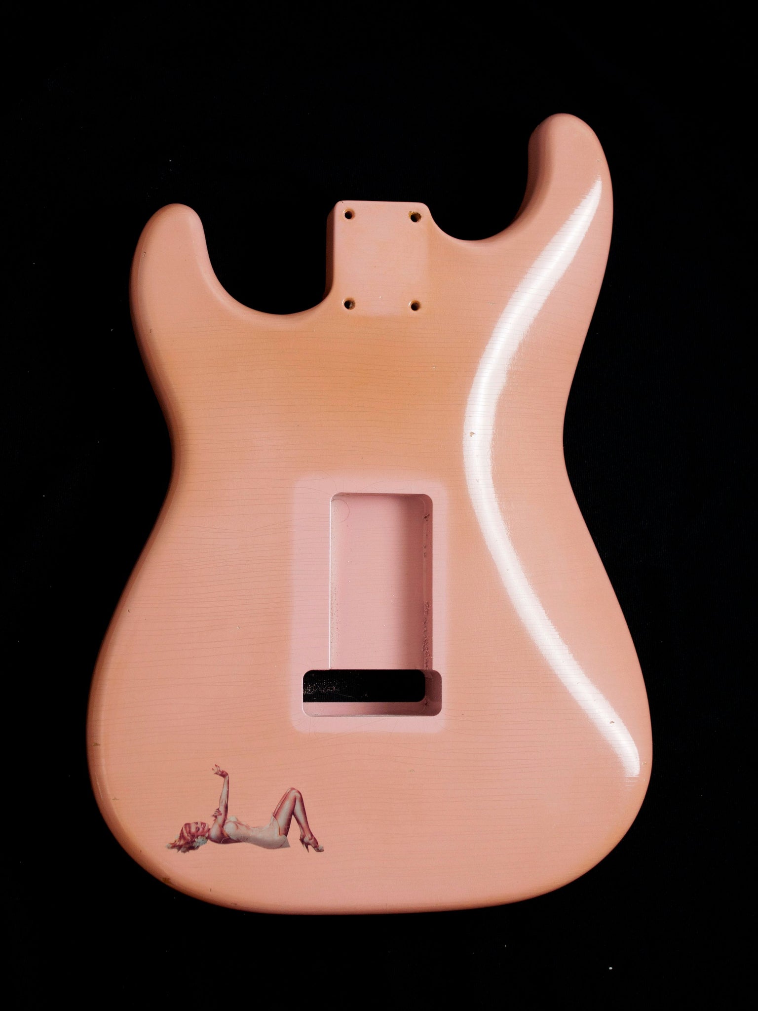 Shell Pink BlueBelle Body and Scratchplate "Lola" GE003BB