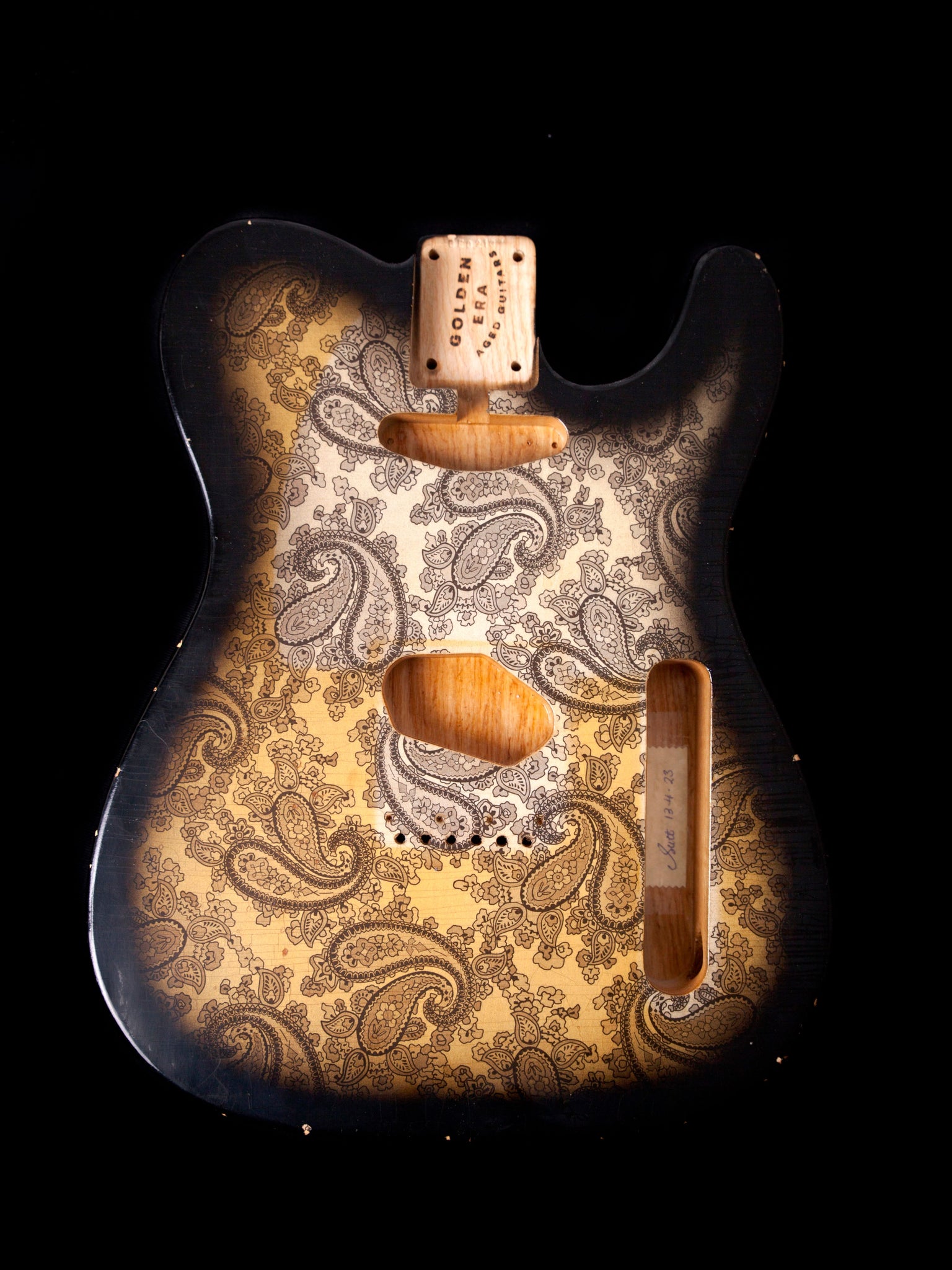 Black Paisley Swamp Ash TC Body GE0213