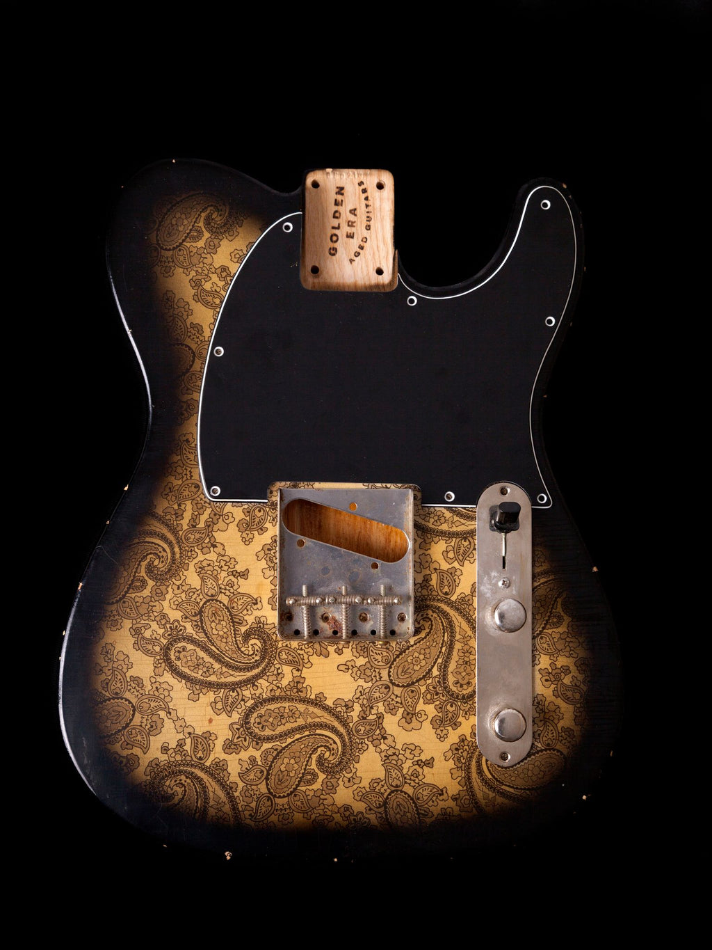 Black Paisley Swamp Ash TC Body GE0213