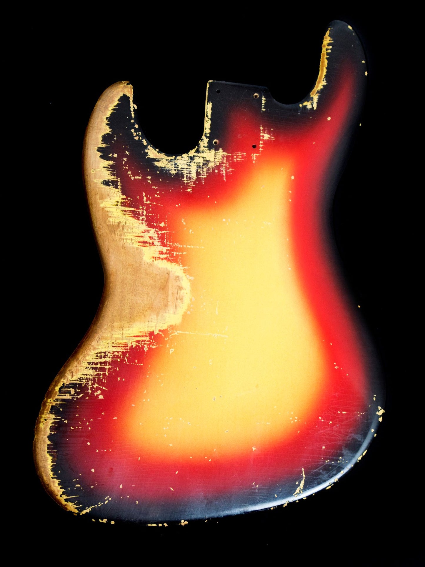 3 Tone Sunburst J Bass Body GE0098