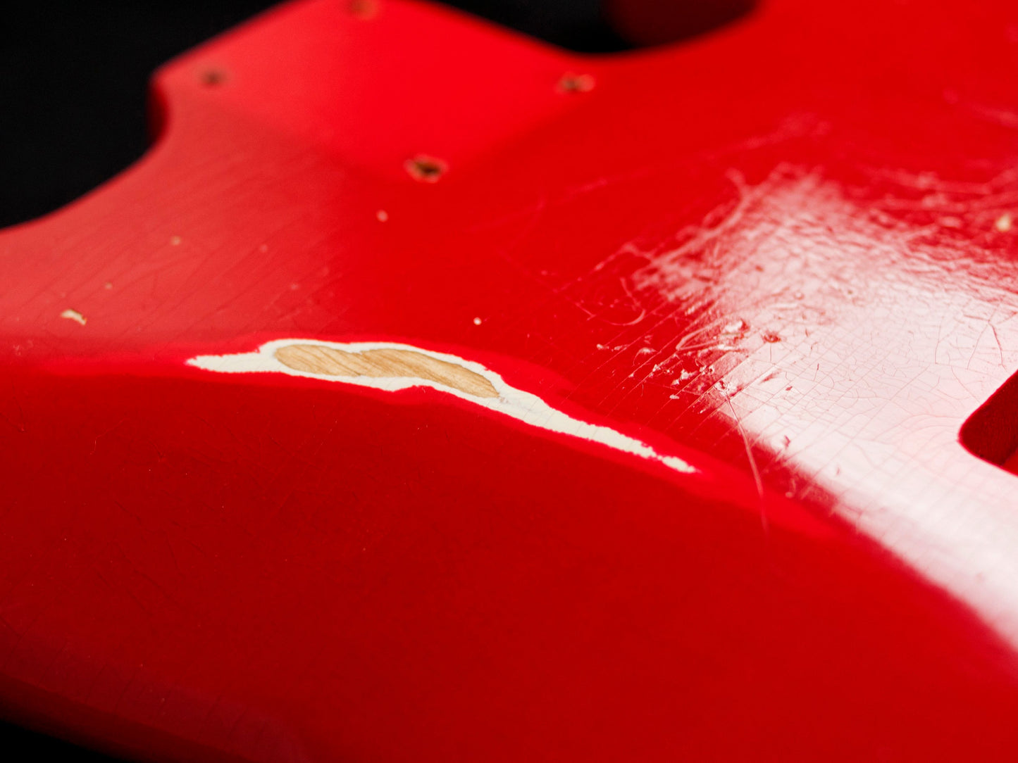 Torino Red LH SC Body and scratchplate GE0115