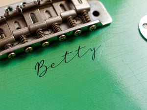 Foam Green BlueBelle Body and scratchplate "Betty" GE001BB